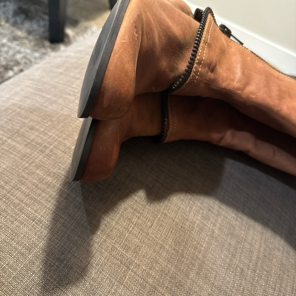 Brown Leather Women's Boots - Picture 7 of 8